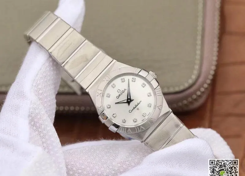 Omega Constellation 27mm Quartz Ladies 123.10.27.60.55.001 TW Factory 1:1 Best Edition Replica Watch Swiss Eta Quartz 1376